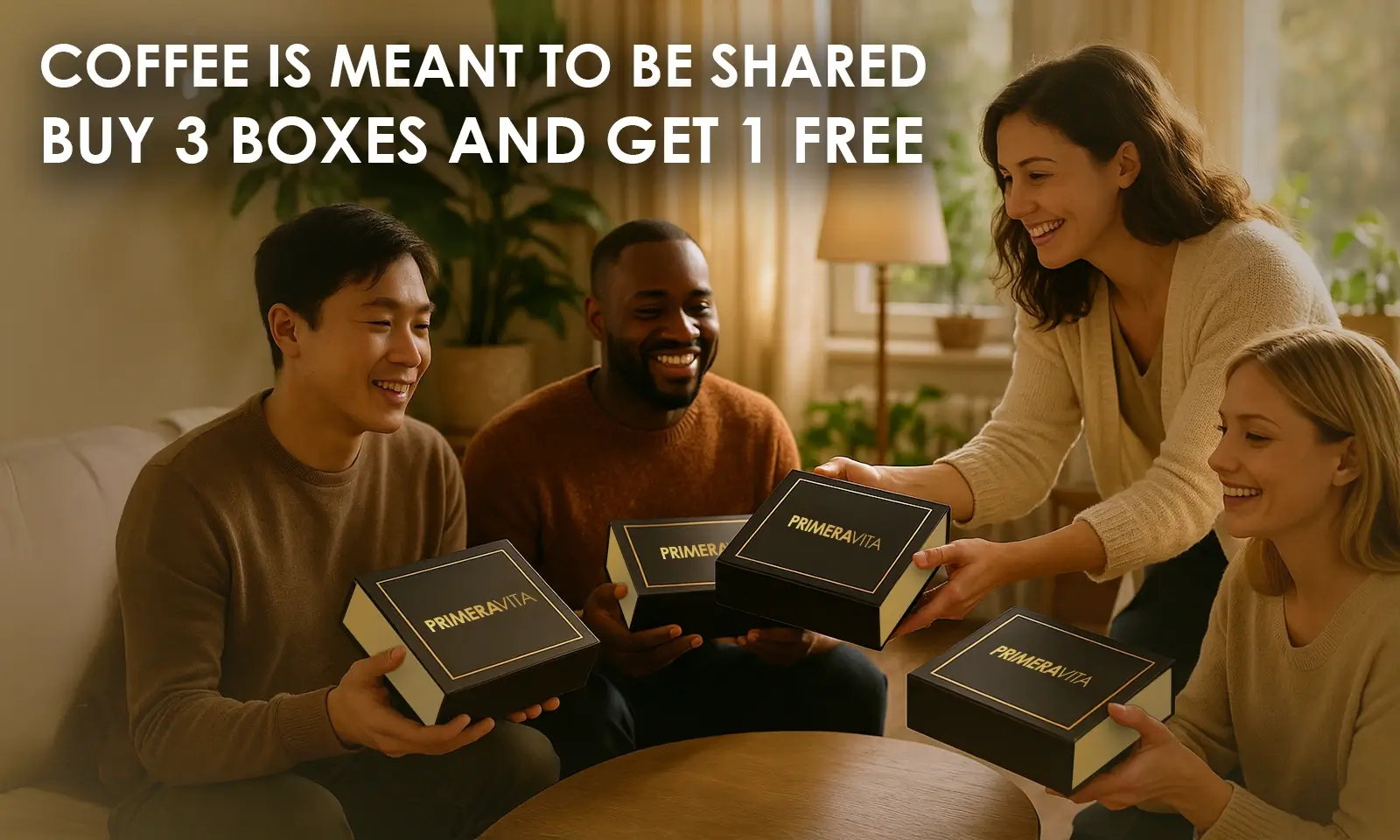 Premium Instant Coffee 4 Boxes Offer